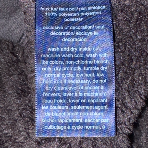 Tommy Hilfiger Fake Fur Half Zip Pullover - Black - Large - NWOT - Picture 10 of 11